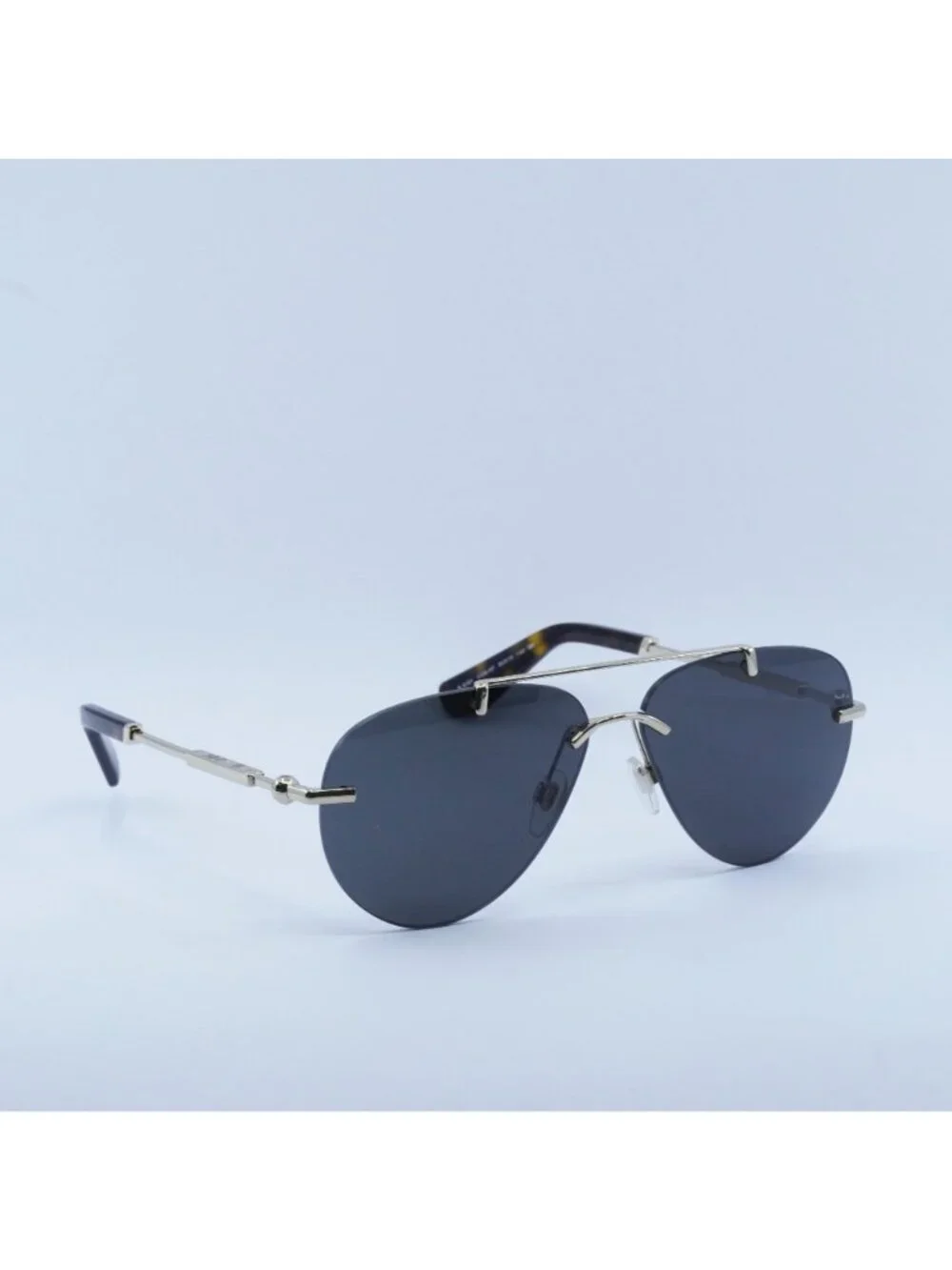 Burberry BE3151 110987 Aviator Sunglasses Gold Frame, Grey Lenses